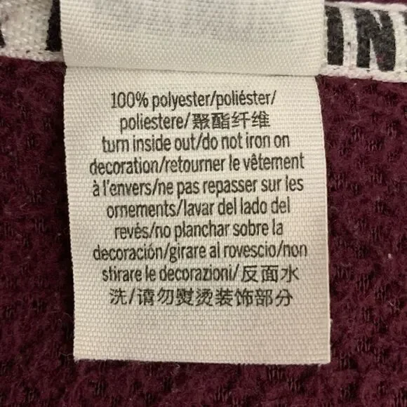 PINK Victoria’s Secret Quarter Zip Sherpa Fleece Pullover Sweatshirt - Picture 9 of 10